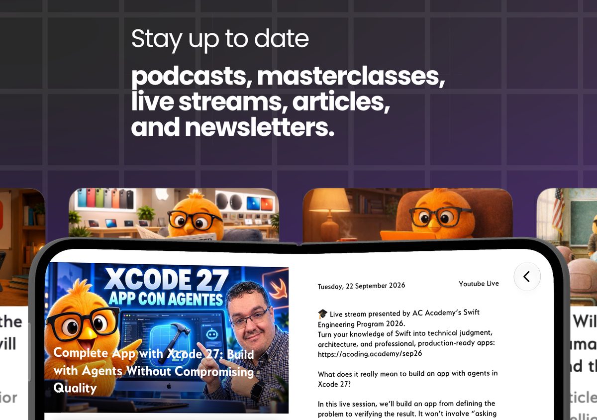 Be Native on iPhone Duo opened like a book: a live stream on one page and its description on the other.