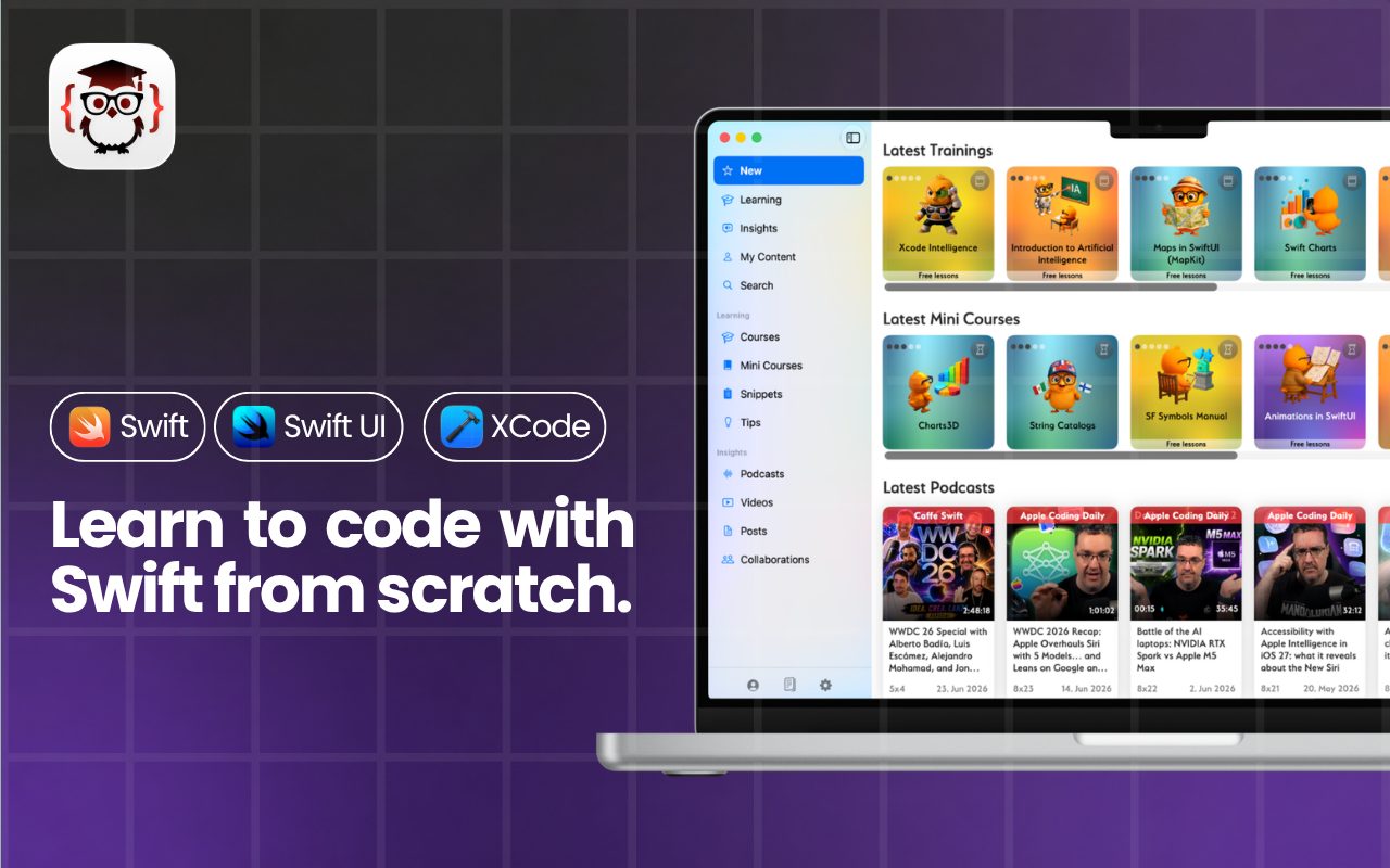 Be Native on a MacBook, with the sidebar and the training catalog.
