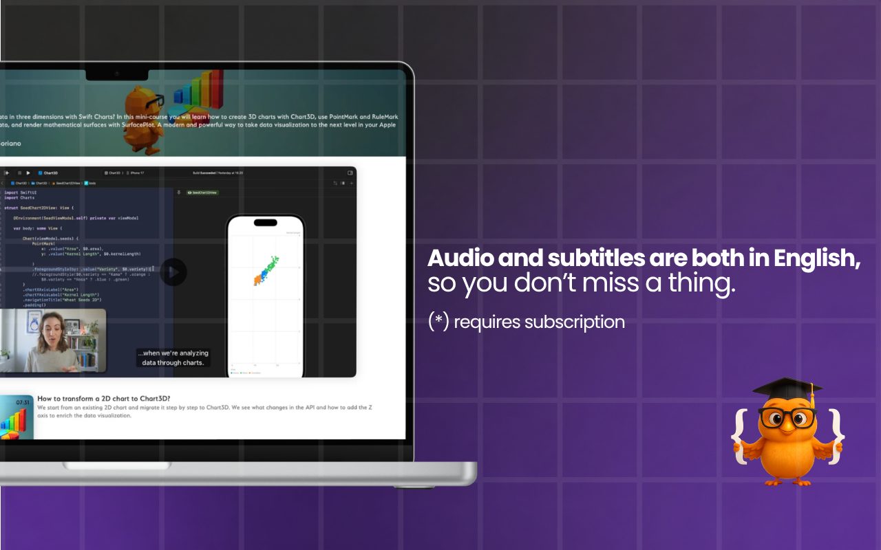 Audio and subtitles in English, so you do not miss a thing.