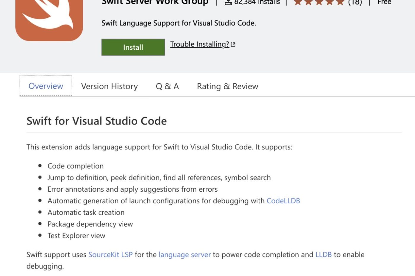Conoce más sobre la extensión de Swift para Visual Studio Code